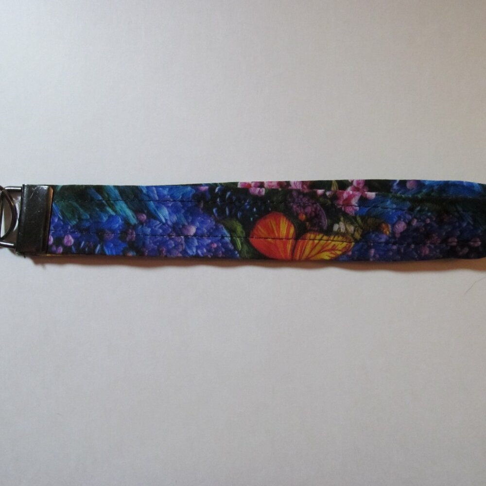 Dark Butterfly Wristlet Strap Keychain #17112026